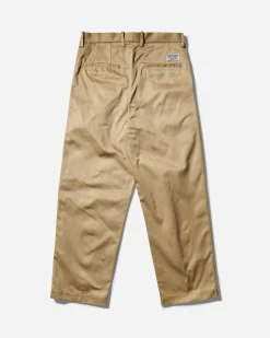 WACKO MARIA Pants^Men's Double Pleated Chino Trousers Beige