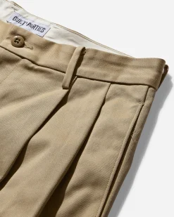 WACKO MARIA Pants^Men's Double Pleated Chino Trousers Beige
