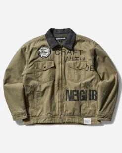 Neighborhood Coats And Jackets^Men's Duck Work Jacket Olive Drab
