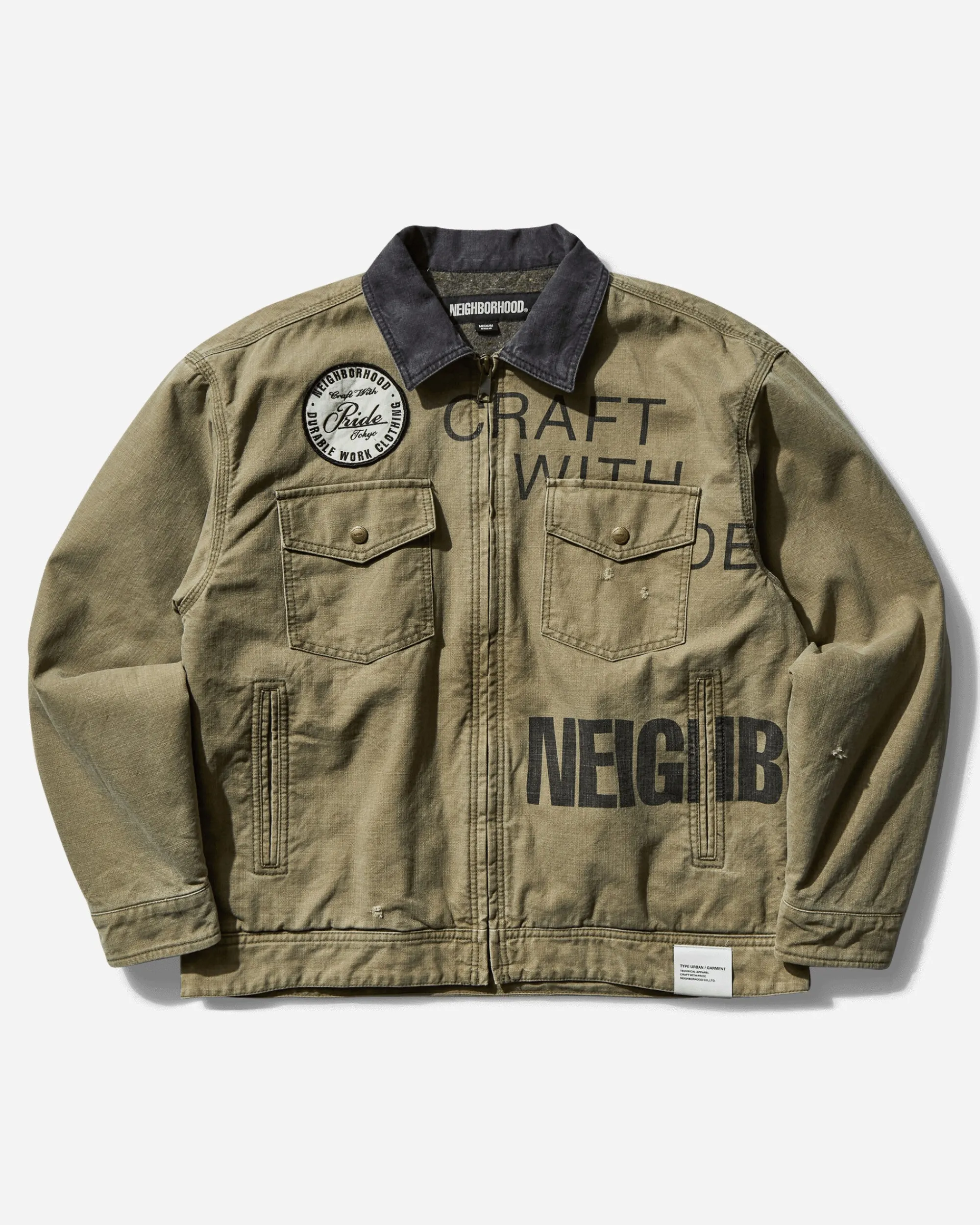 Neighborhood Coats And Jackets^Men's Duck Work Jacket Olive Drab