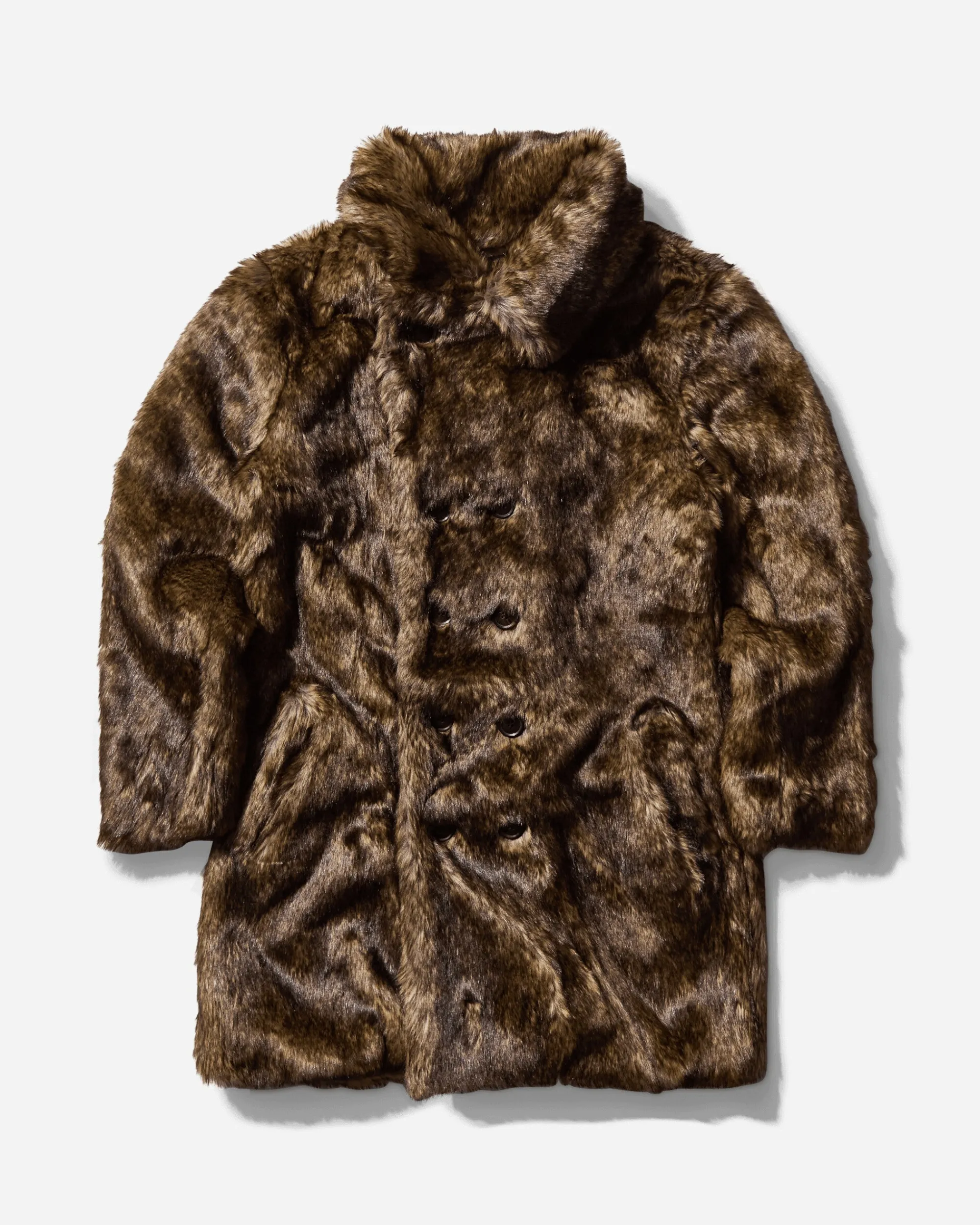 AFB Coats And Jackets^Men's Faux Fur Coat Leopard