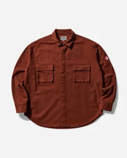Cav Empt Shirts^Men's Flannel Big Shirt Brown