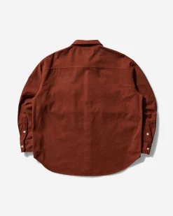 Cav Empt Shirts^Men's Flannel Big Shirt Brown