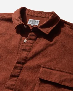 Cav Empt Shirts^Men's Flannel Big Shirt Brown