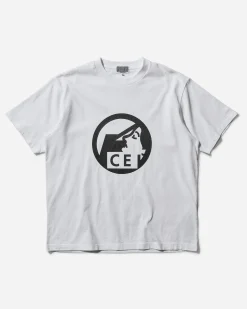 Cav Empt T-Shirts^Men's Flat Pre Cog T-Shirt White