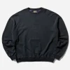 KAPITAL Sweatshirts^Men's Fleece Knit 2Tones Remake Big Sweatshirt (Bone) Black / Purple