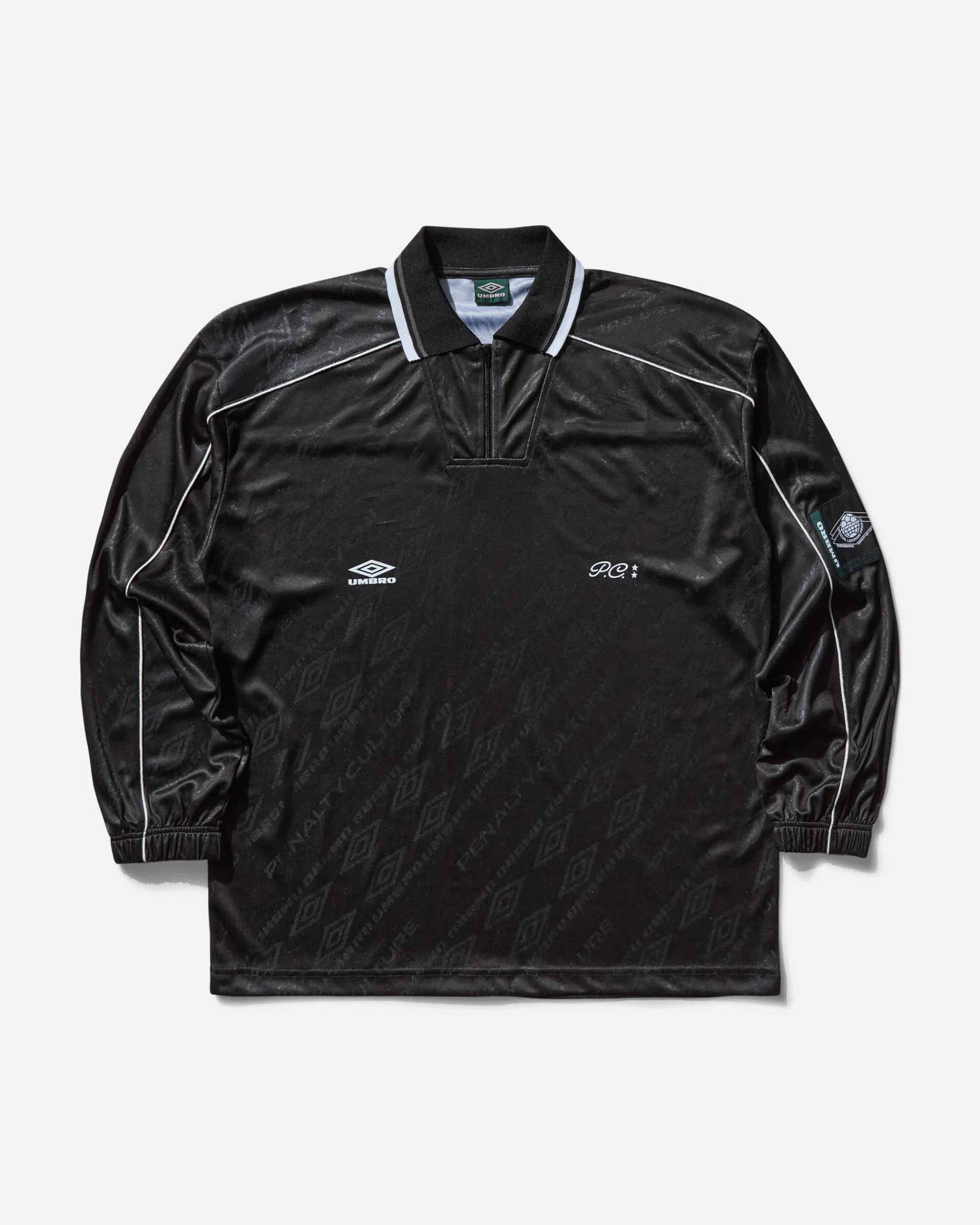 Umbro T-Shirts^Men's Graphic Longsleeve Polo Black