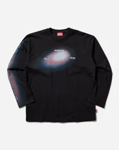 Diesel T-Shirts^Men's Graphic Longsleeve T-Shirt Black