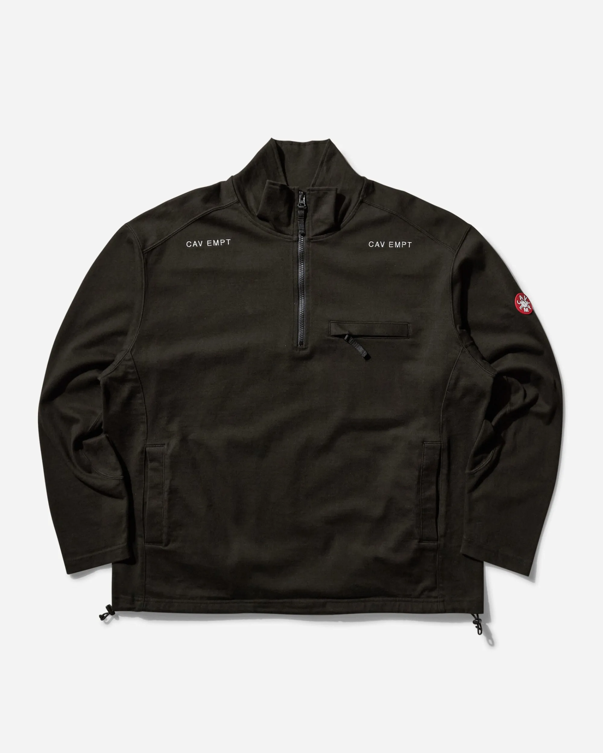 Cav Empt Sweatshirts|Sweatshirts^Men's Half Zip Light Pullover Black