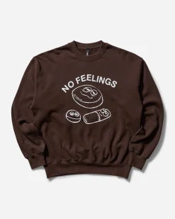 No Problemo Sweatshirts^Men's Hard Feelings Crewneck Sweatshirt Brown