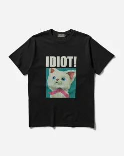 Hysteric Glamour T-Shirts^Men's Idiot Cat T-Shirt Black