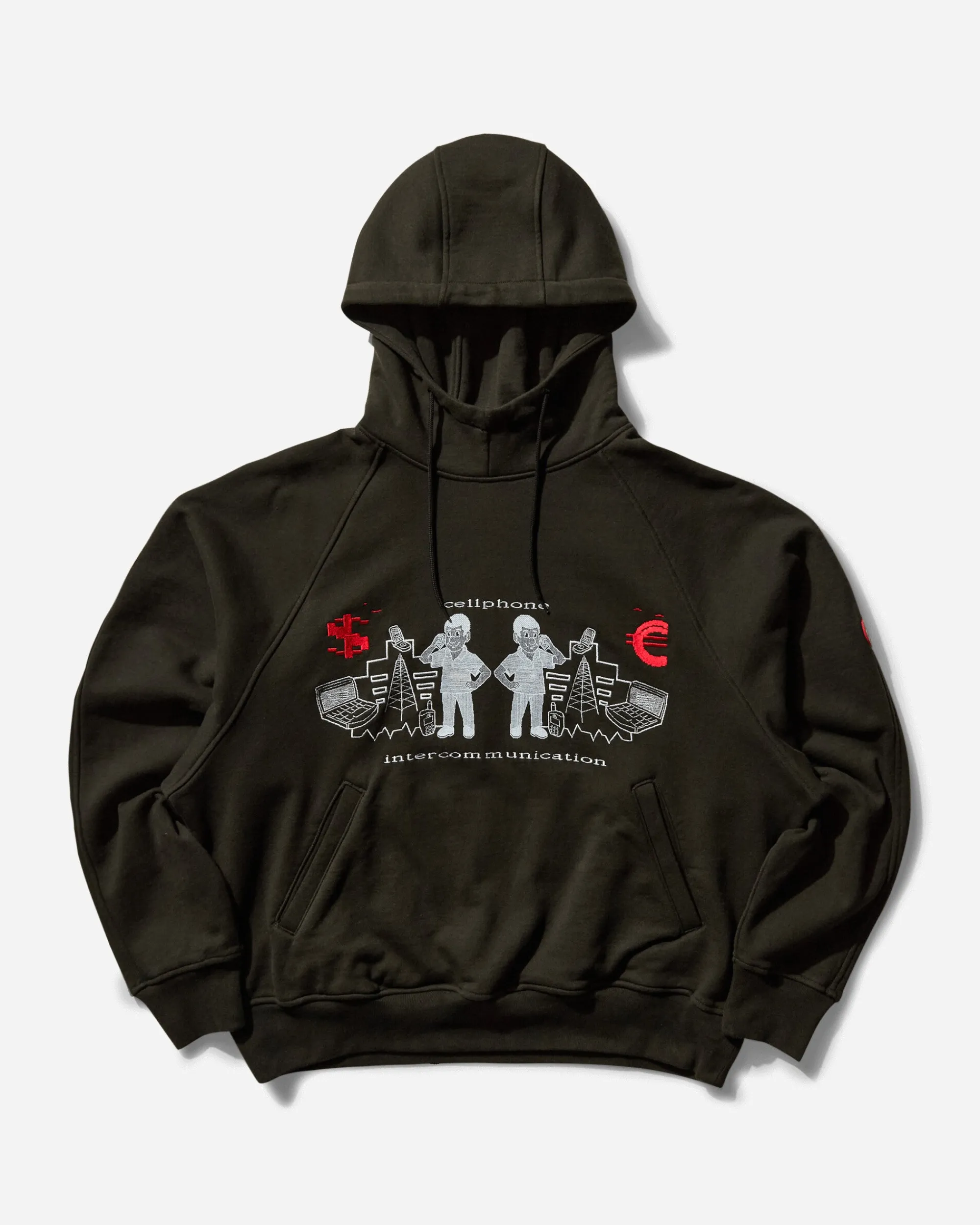 Cav Empt Sweatshirts|Sweatshirts^Men's Intercommunication Big Heavy Hoodie Black
