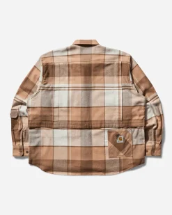 Carhartt WIP Shirts^Men's INVINCIBLE Max Work Shirt Coca Mocha