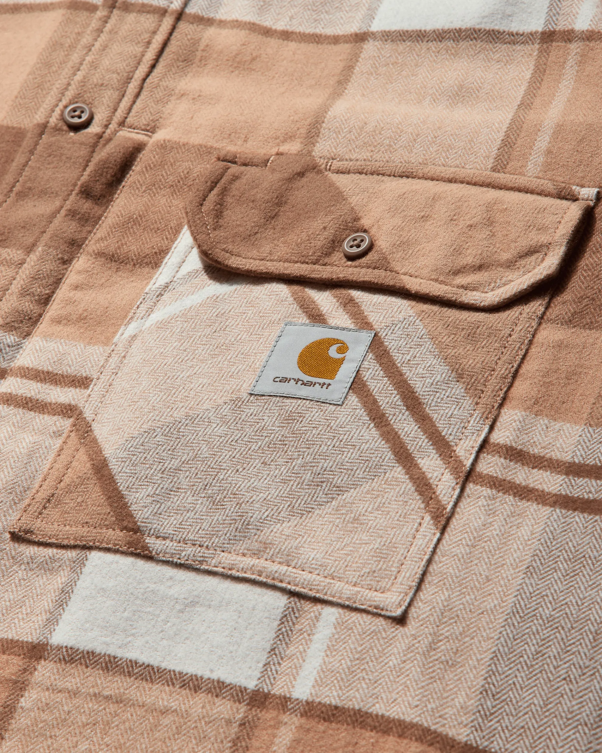 Carhartt WIP Shirts^Men's INVINCIBLE Max Work Shirt Coca Mocha