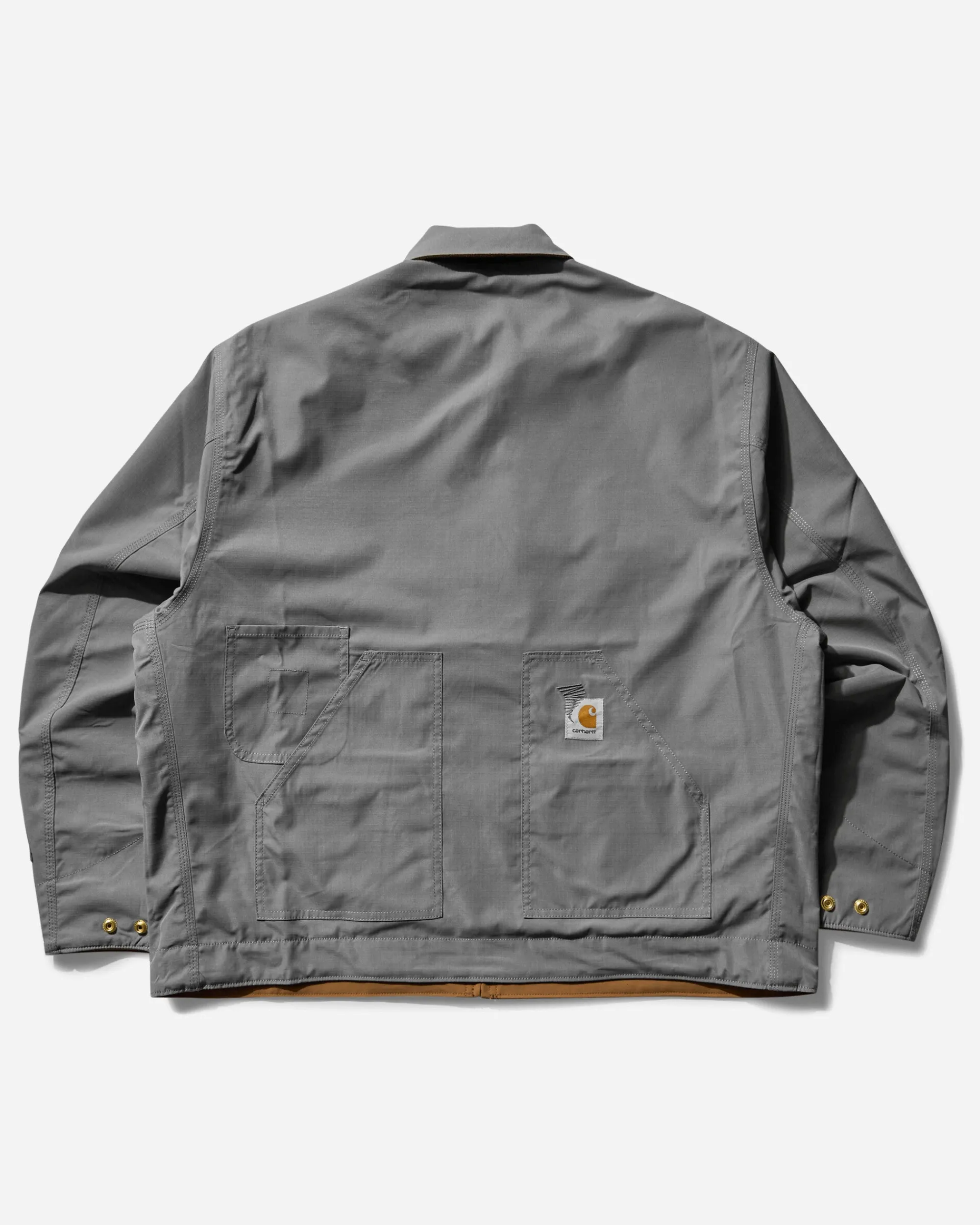 Carhartt WIP Coats And Jackets^Men's INVINCIBLE Reversible Max Detroit Jacket Hamilton Brown / Wolf Grey