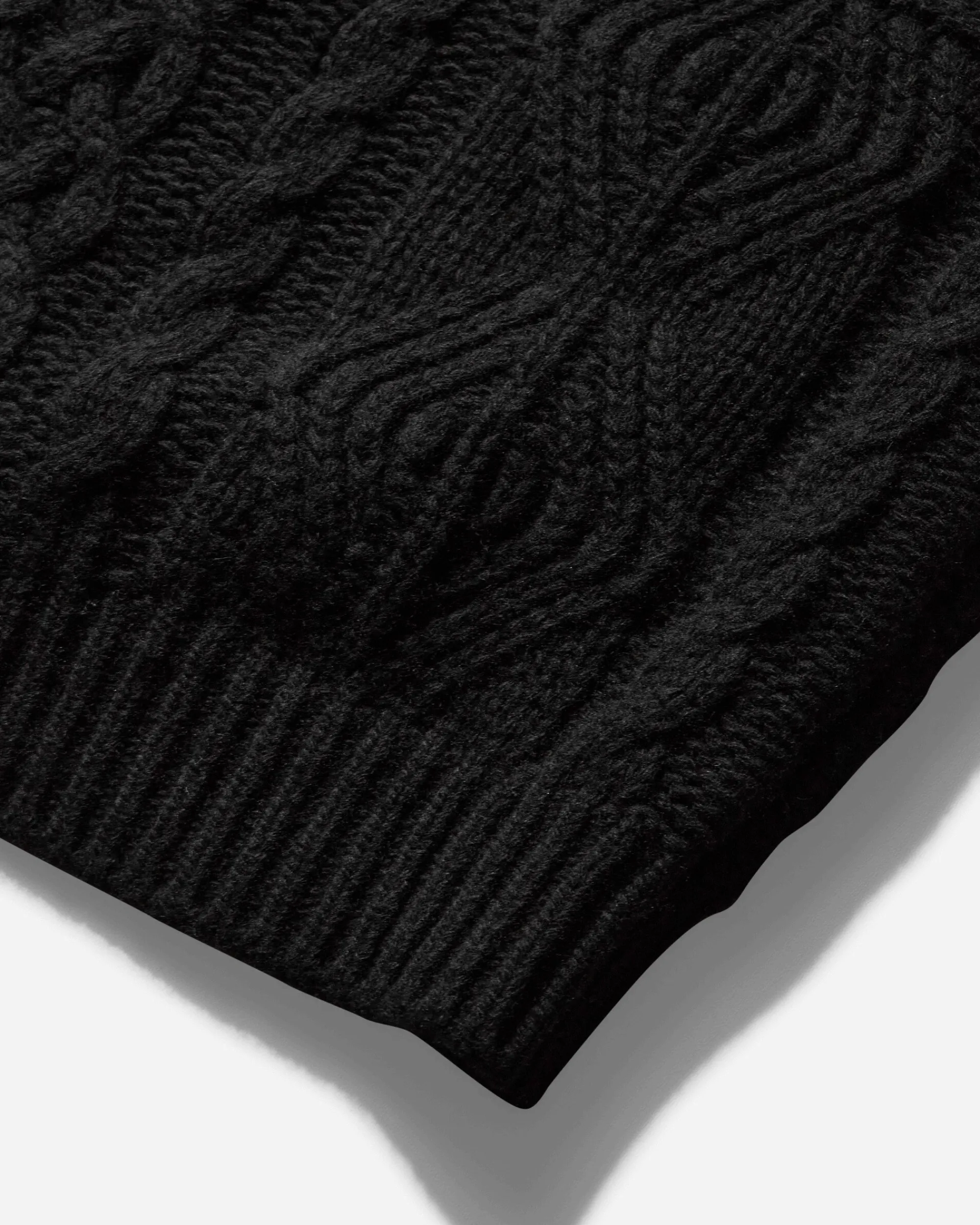 C.P. Company Knitwear^Men's Lambswool GRS Hooded Zip Cardigan Black