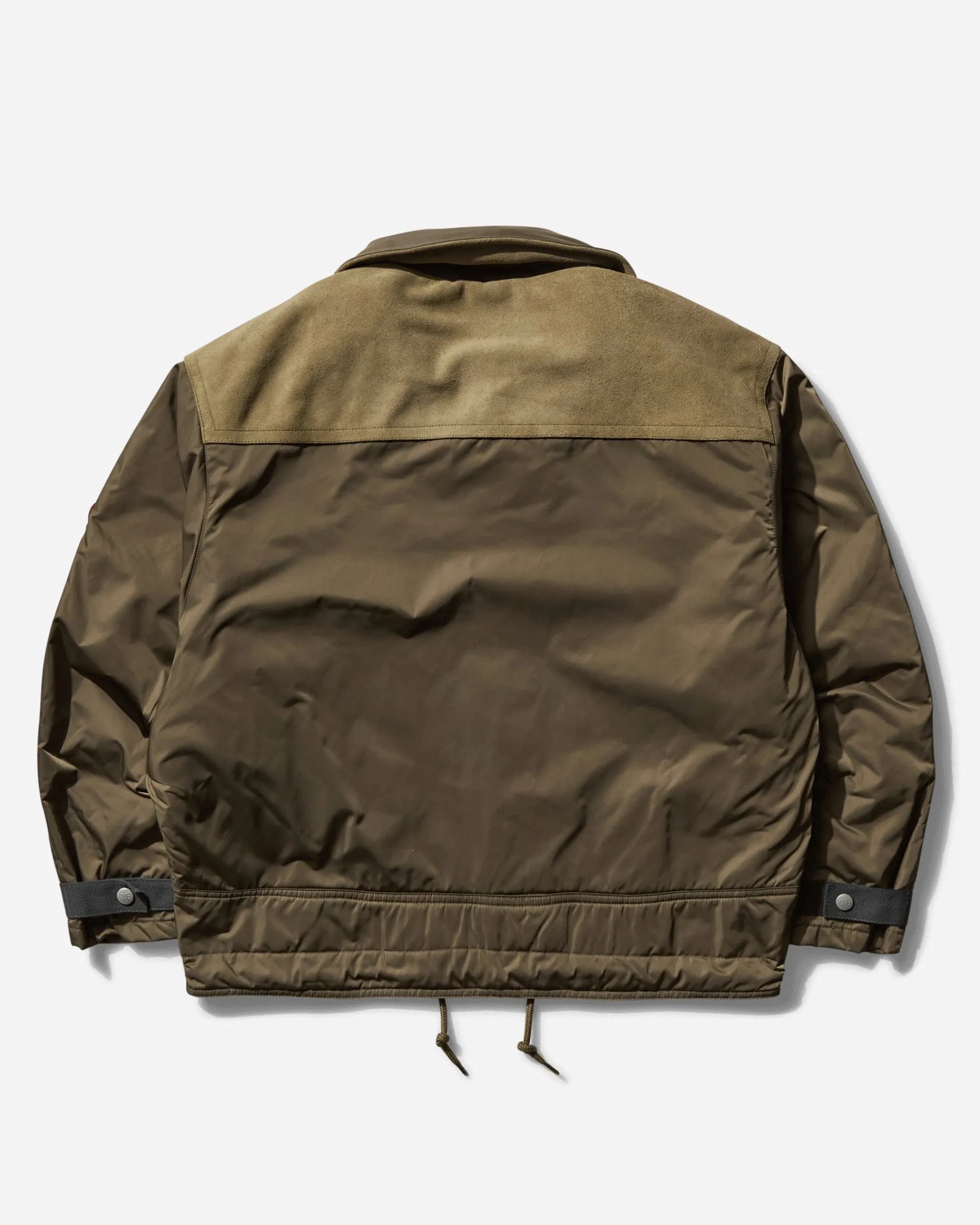 Cav Empt Coats And Jackets^Men's Leather Shoulder Bomber Jacket Khaki