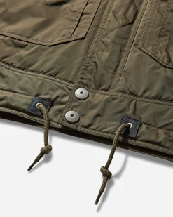 Cav Empt Coats And Jackets^Men's Leather Shoulder Bomber Jacket Khaki
