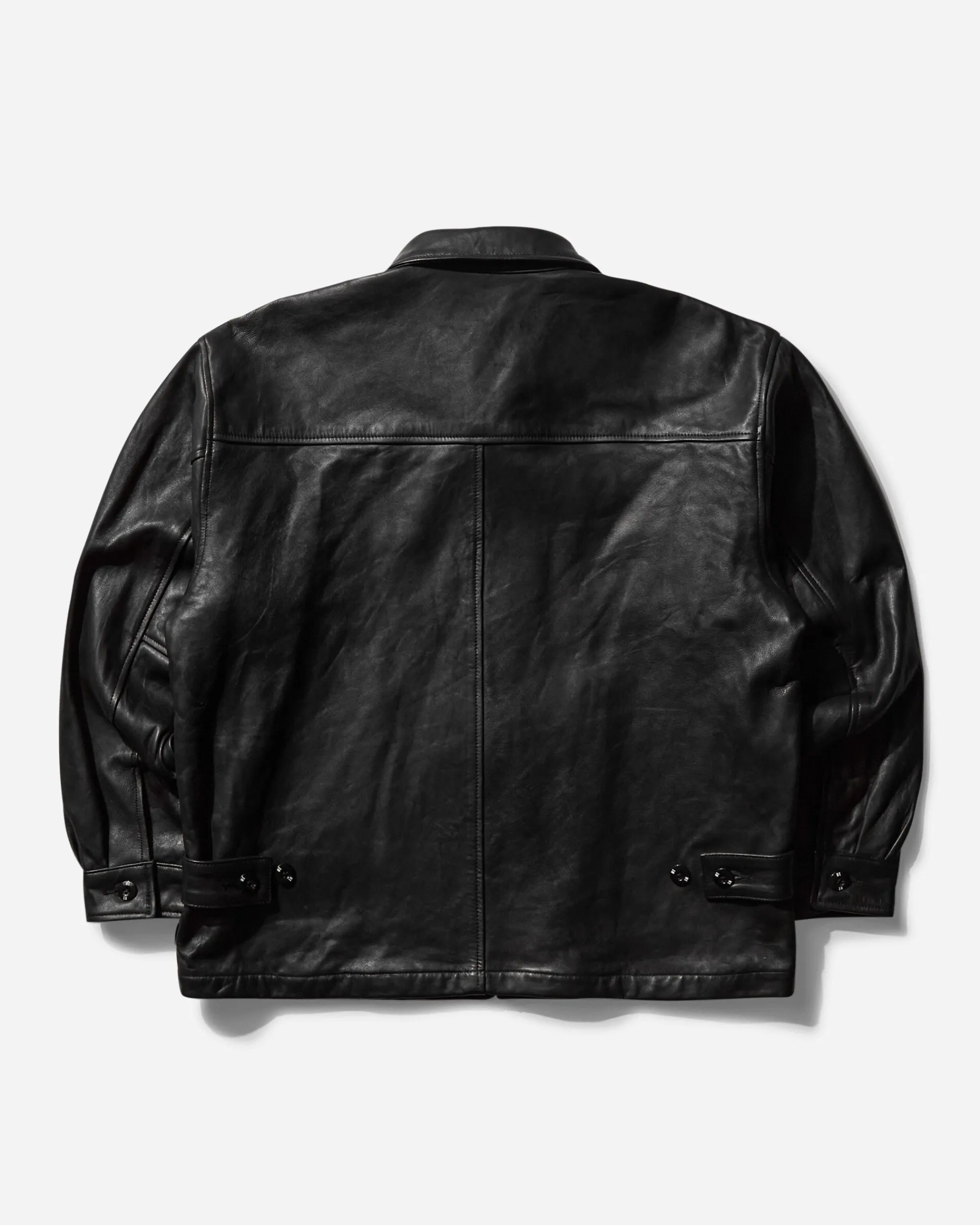 Neighborhood Coats And Jackets^Men's Leather Zip Work Jacket Black