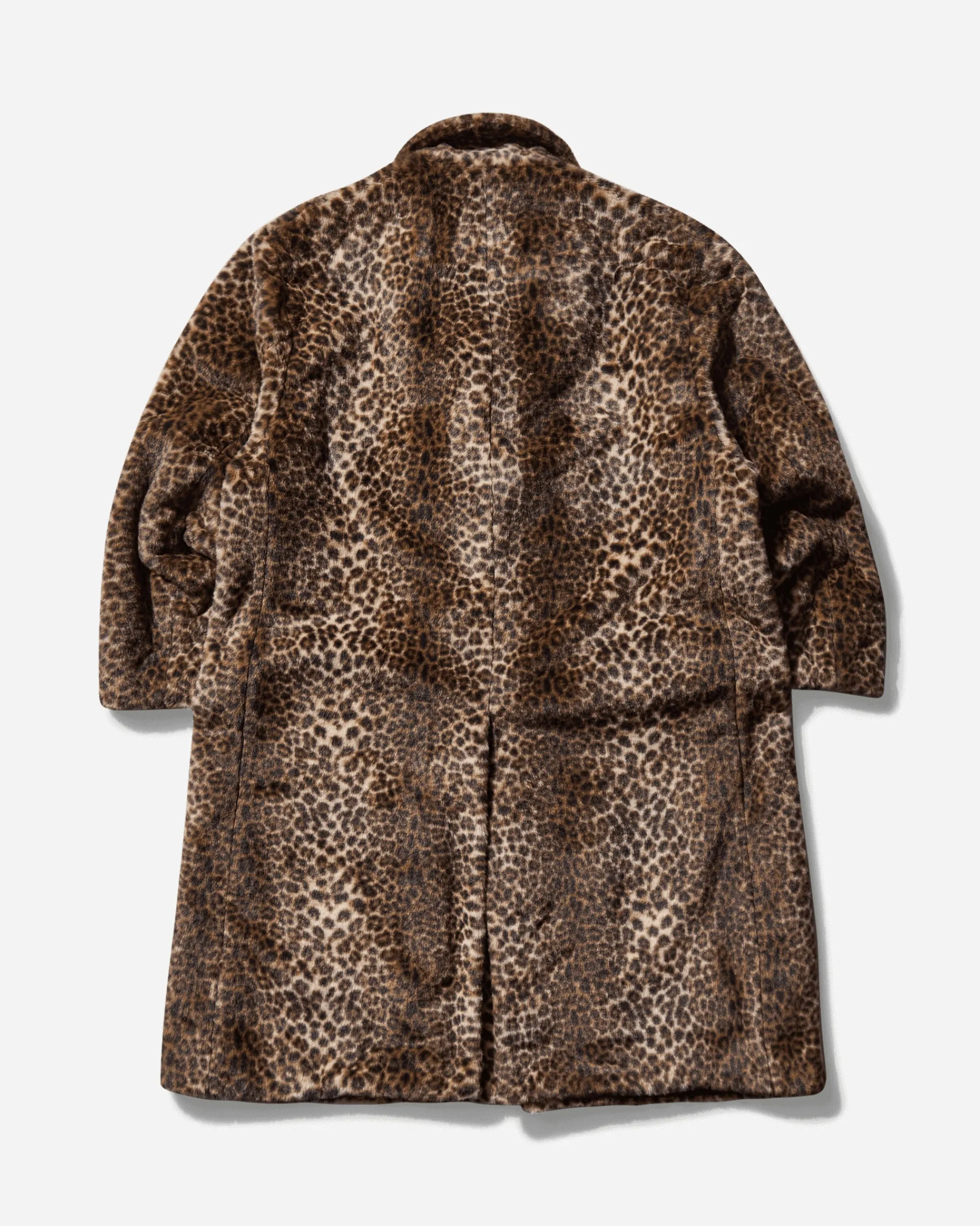 WACKO MARIA Coats And Jackets^Men's Leopard Faux Fur Chesterfield Coat Beige