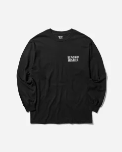 WACKO MARIA T-Shirts^Men's Logo Longsleeve T-Shirt (Type-1) Black