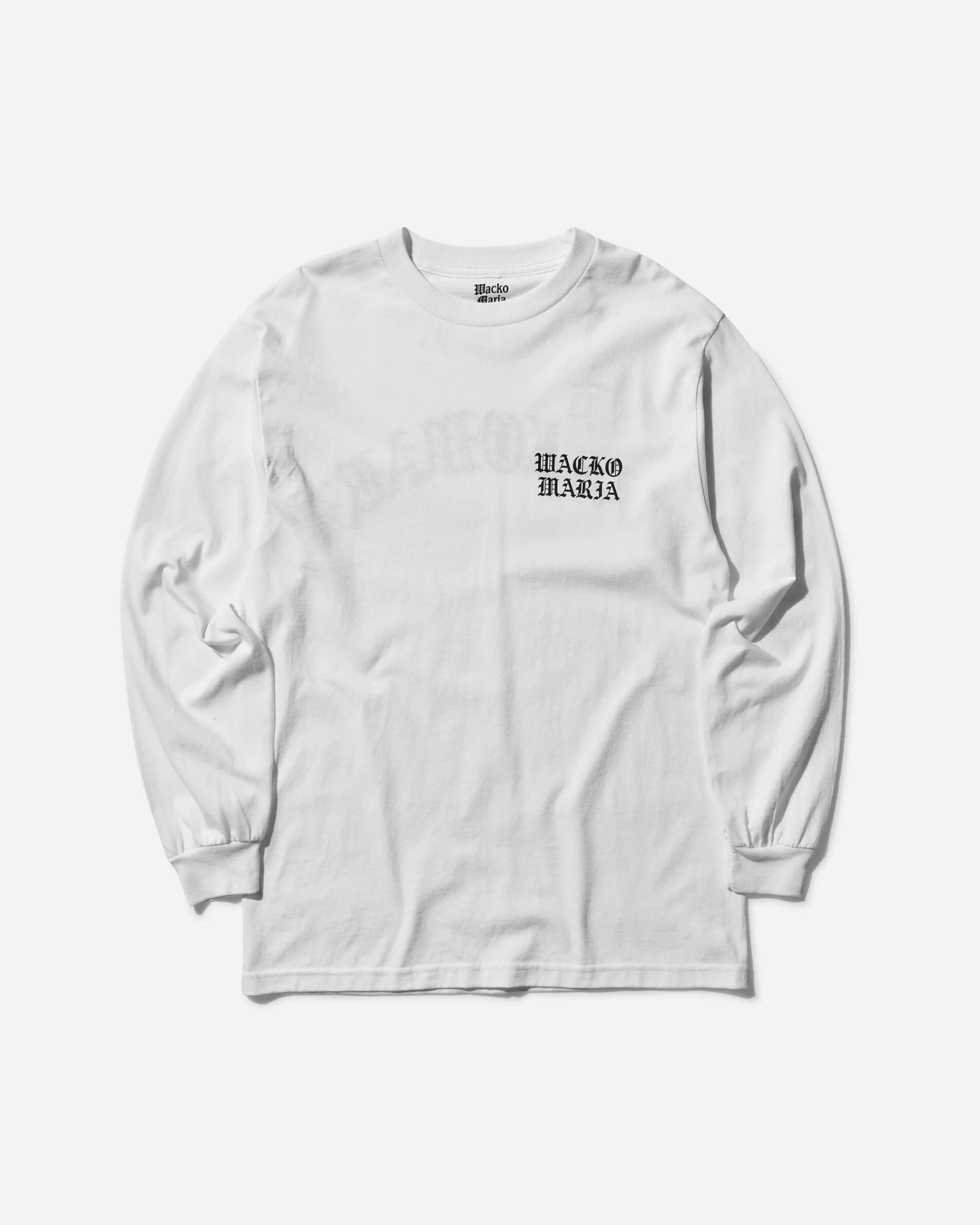 WACKO MARIA T-Shirts^Men's Logo Longsleeve T-Shirt (Type-1) White