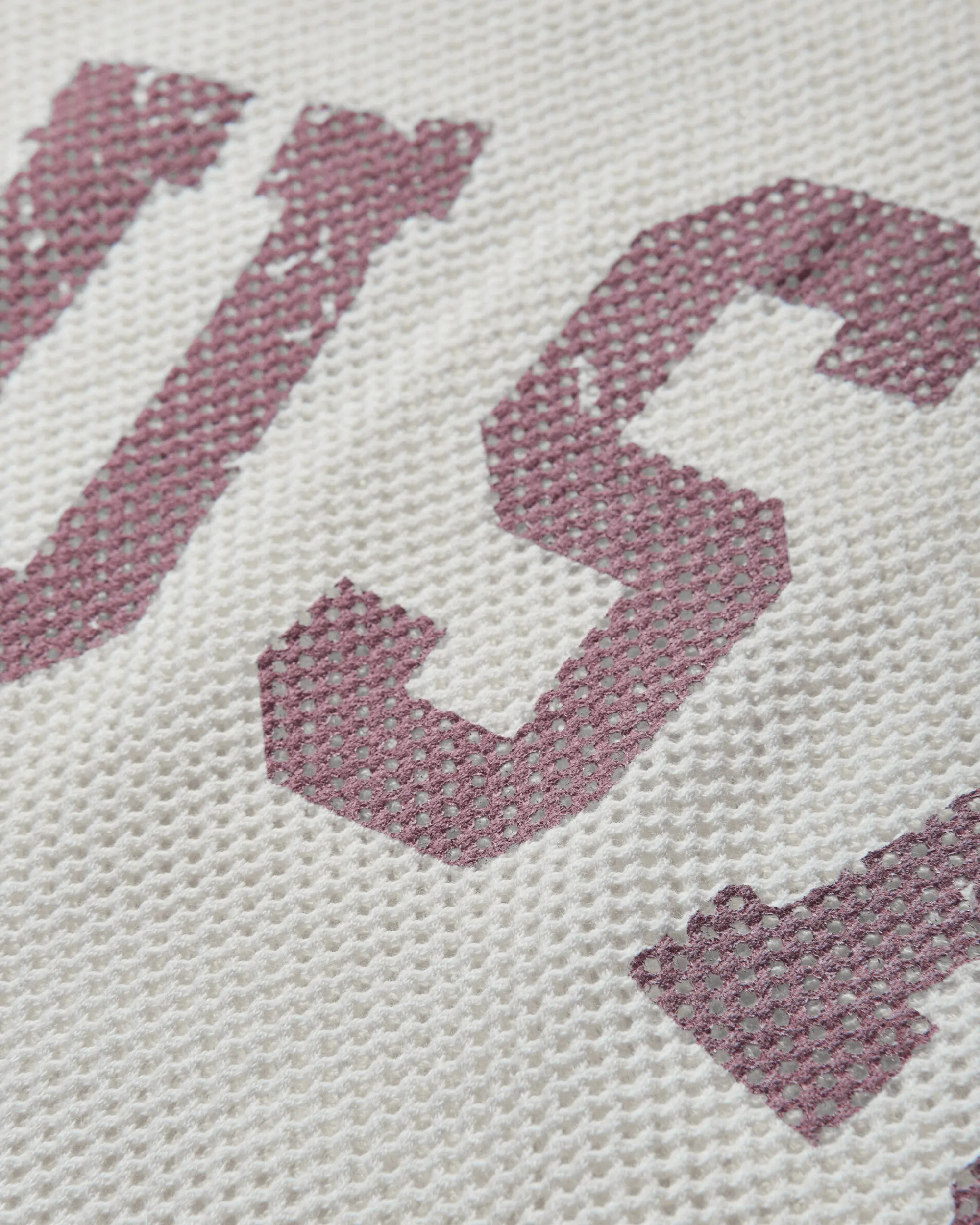 Guess USA T-Shirts^Men's Logo Mesh Longsleeve T-Shirt Pearl White
