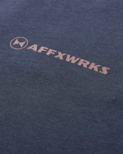 AFFXWRKS T-Shirts^Men's Logo T-Shirt Washed Navy