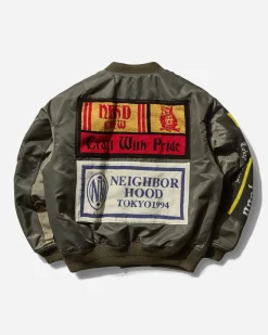 Neighborhood Coats And Jackets^Men's MA-1 Flight Jacket MOD Olive Drab