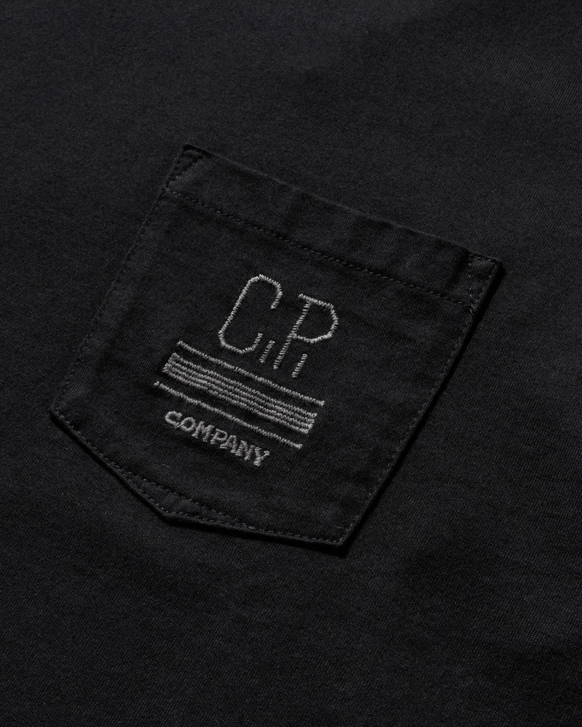 C.P. Company T-Shirts^Men's Mercerized 30/2 Jersey Twisted Longsleeve T-Shirt Black