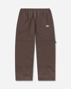 Umbro Pants|Pants^Men's Mini Check Double Knee Pants Brown