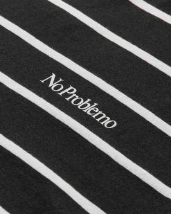 No Problemo T-Shirts|T-Shirts^Men's Mini Problemo Striped Longsleeve T-Shirt Black