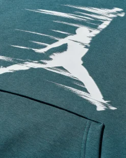 Nike Jordan Coats And Jackets^Men's MVP Fleece Pullover Hoodie Oxidized Green / Sail