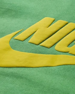 Nike Sweatshirts^Men's Nigo Fleece Crewneck Sweatshirt Lucky Green / Speed Yellow