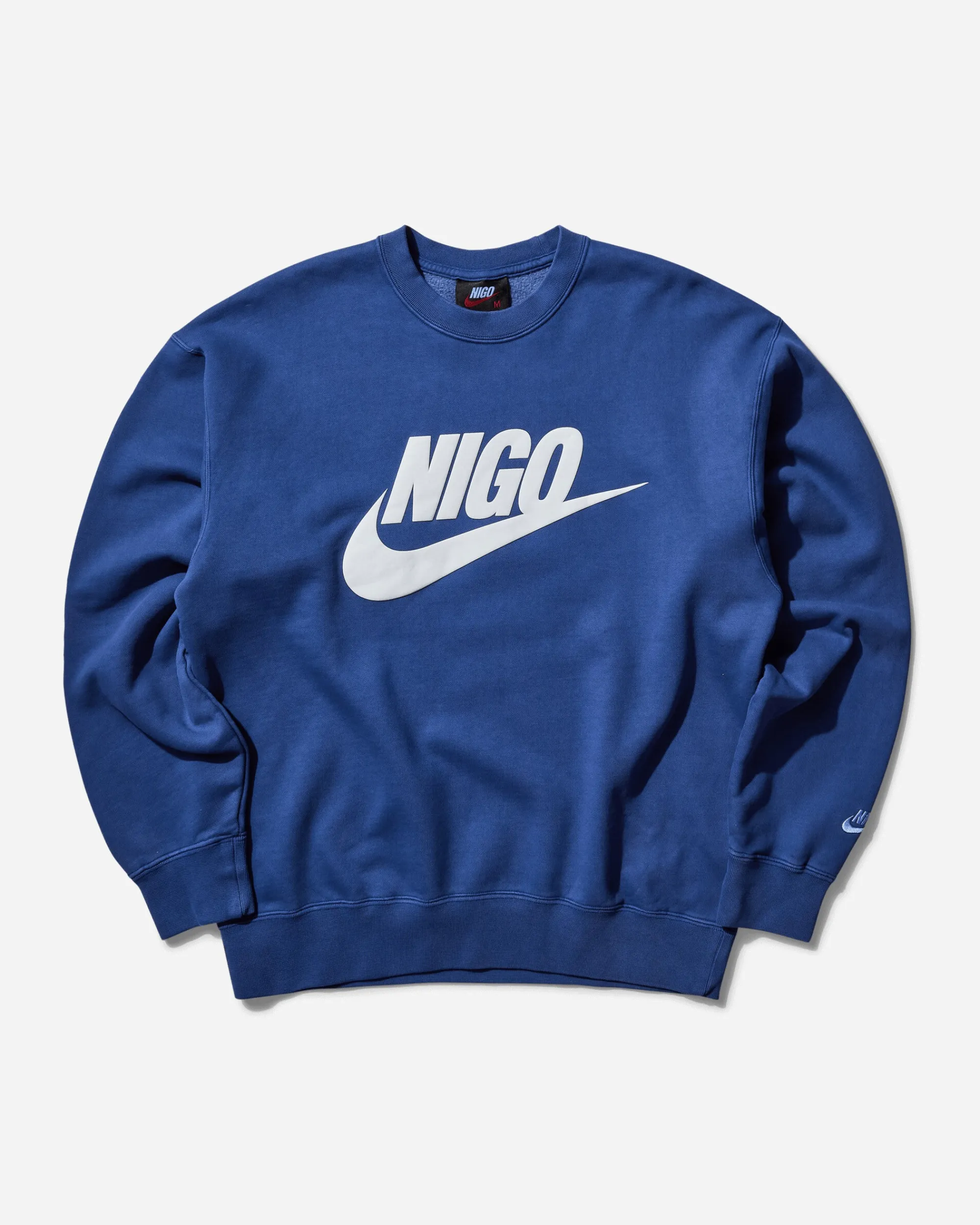 Nike Sweatshirts^Men's Nigo Fleece Crewneck Sweatshirt Blue Void / White