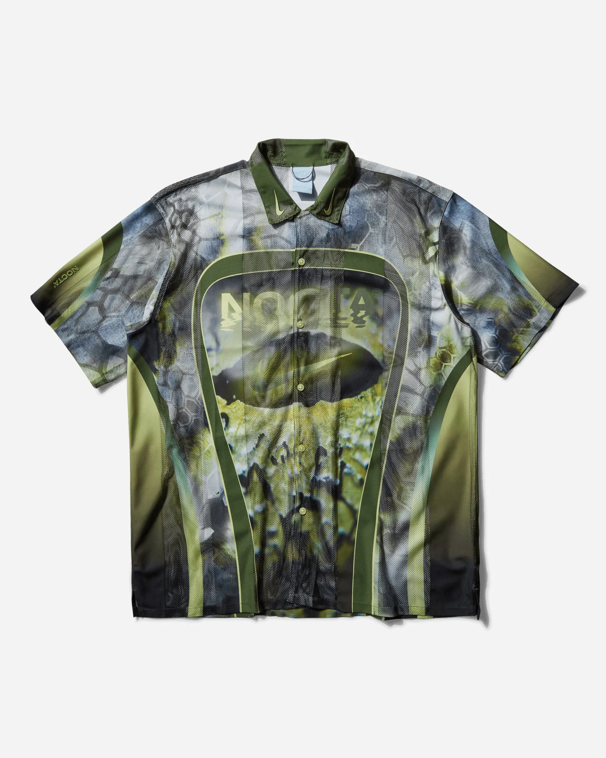Nike Shirts^Men's NOCTA Opal Tito Neeks Button Down Oil Green