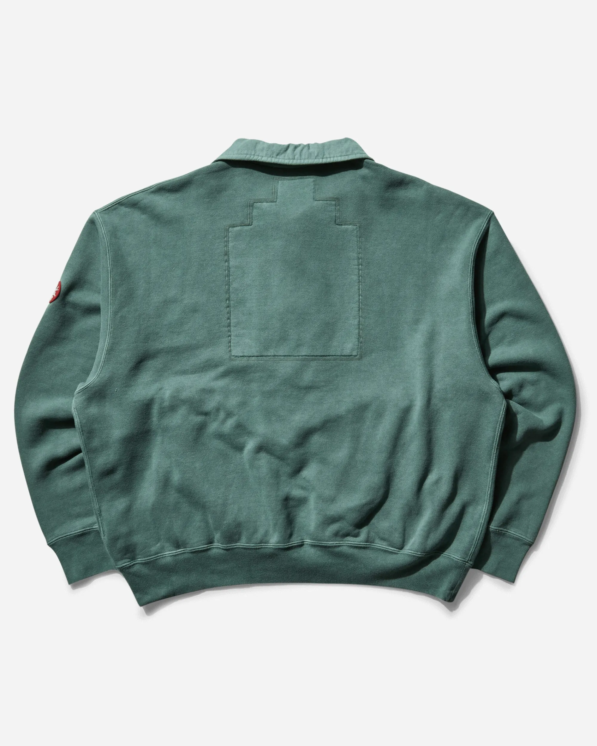 Cav Empt Sweatshirts^Men's Overdye Collared Half Zip Sweatshirt Green