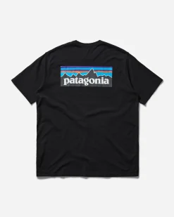 Patagonia T-Shirts^Men's P-6 Logo Responsibili T-Shirt Black