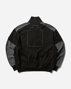 Cav Empt Sweatshirts^Men's Paneled Light Zip Sweatshirt Black