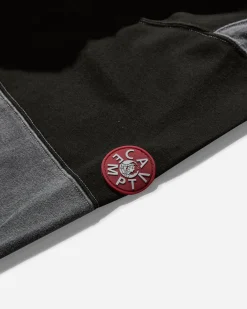Cav Empt Sweatshirts^Men's Paneled Light Zip Sweatshirt Black