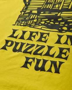 Public Possession T-Shirts^Men's Phantasia Sciencia Longsleeve T-Shirt Yellow