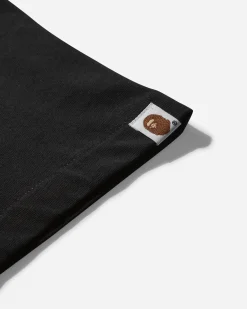 A Bathing Ape T-Shirts^Men's Pixel College Relaxed Fit T-Shirt Black