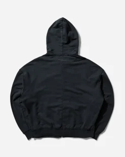MM6 Maison Margiela Sweatshirts^Men's Printed Zip-Up Hoodie Black