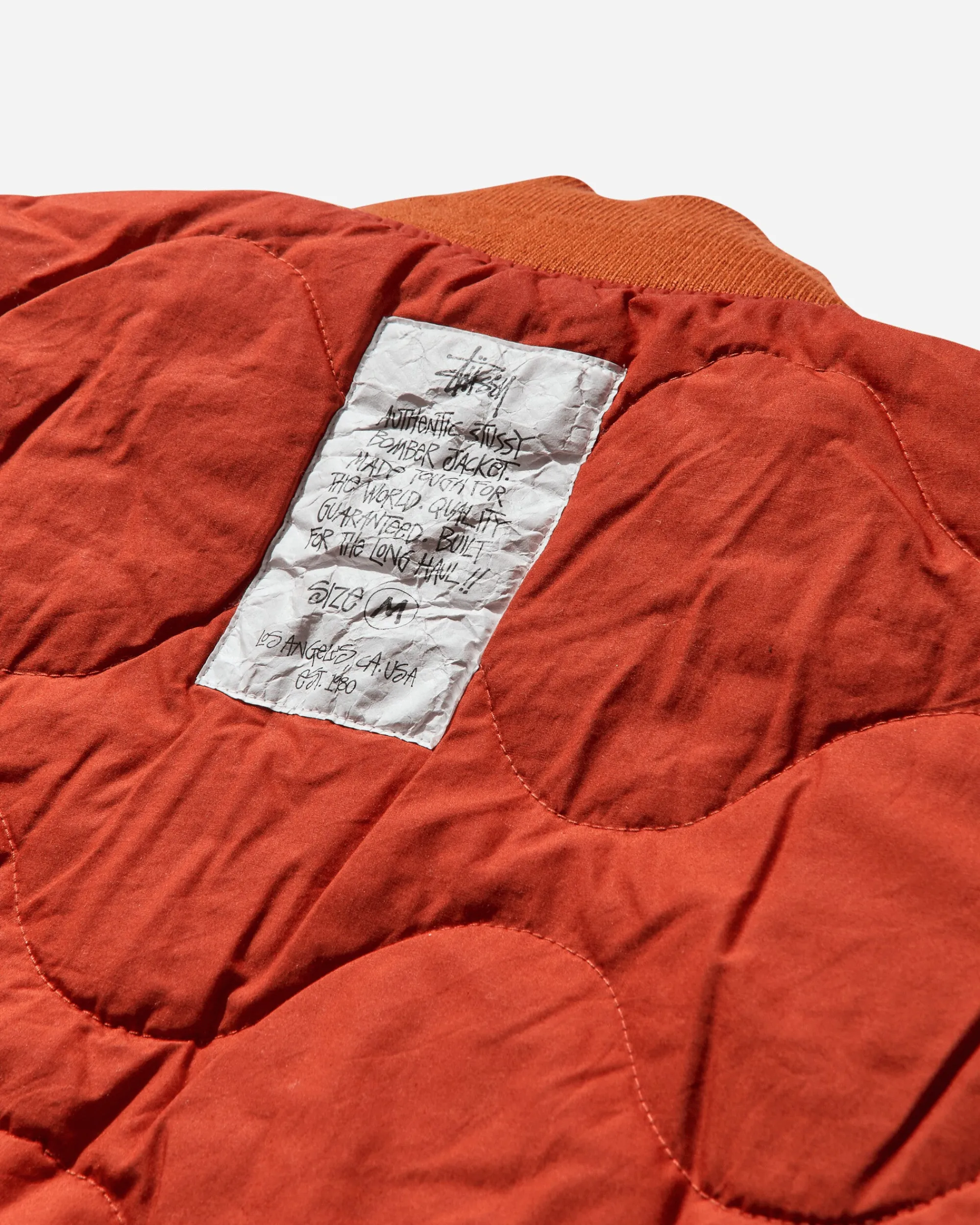 Stüssy Coats And Jackets|Coats And Jackets^Men's Quilted Bomber Waxed Rust