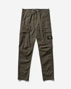 Stone Island Pants^Men's Regular Tapered Cargo Trousers Military Green