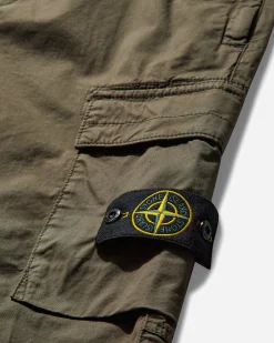 Stone Island Pants^Men's Regular Tapered Cargo Trousers Military Green