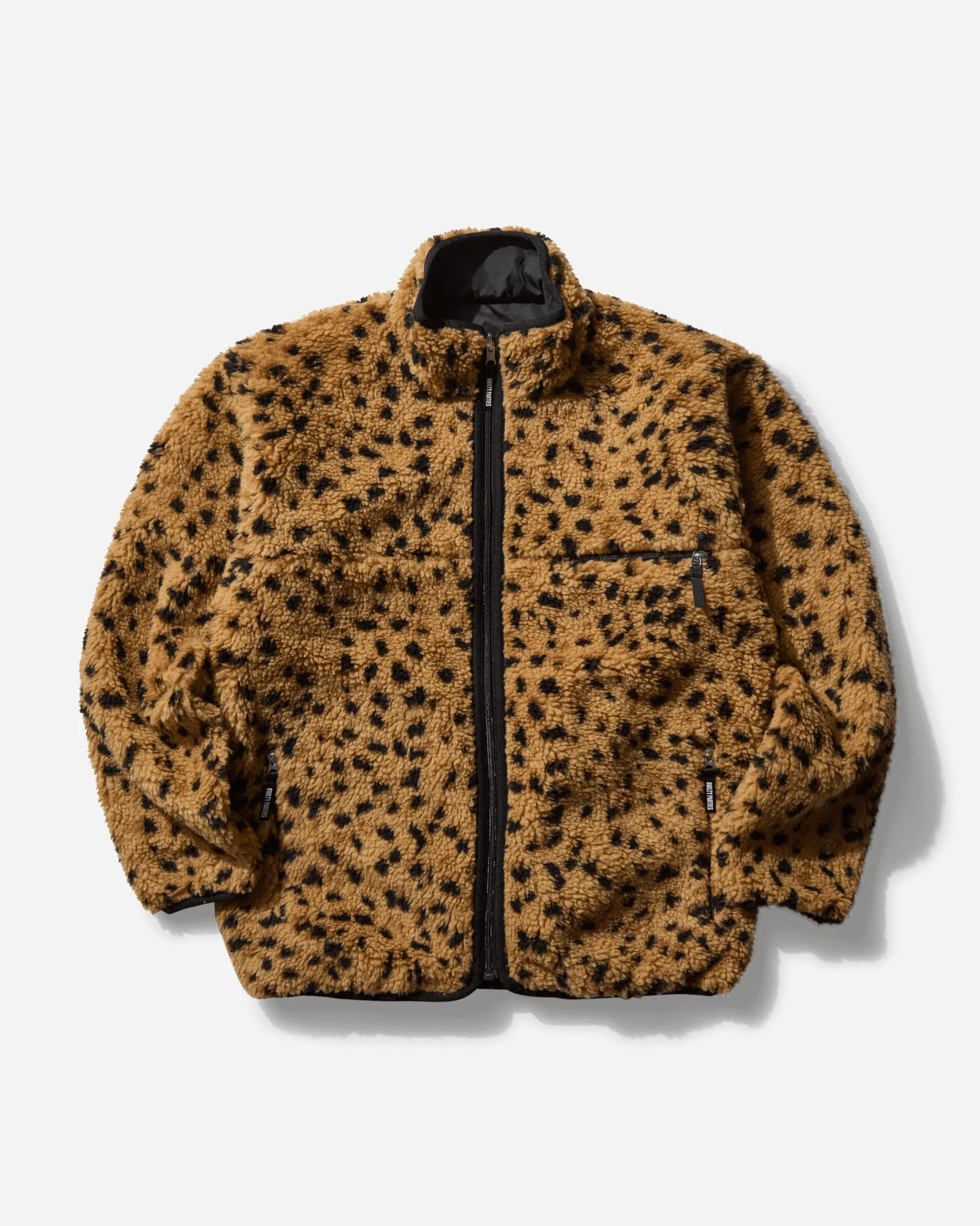WACKO MARIA Coats And Jackets^Men's Reversible Leopard Boa Fleece Jacket Beige