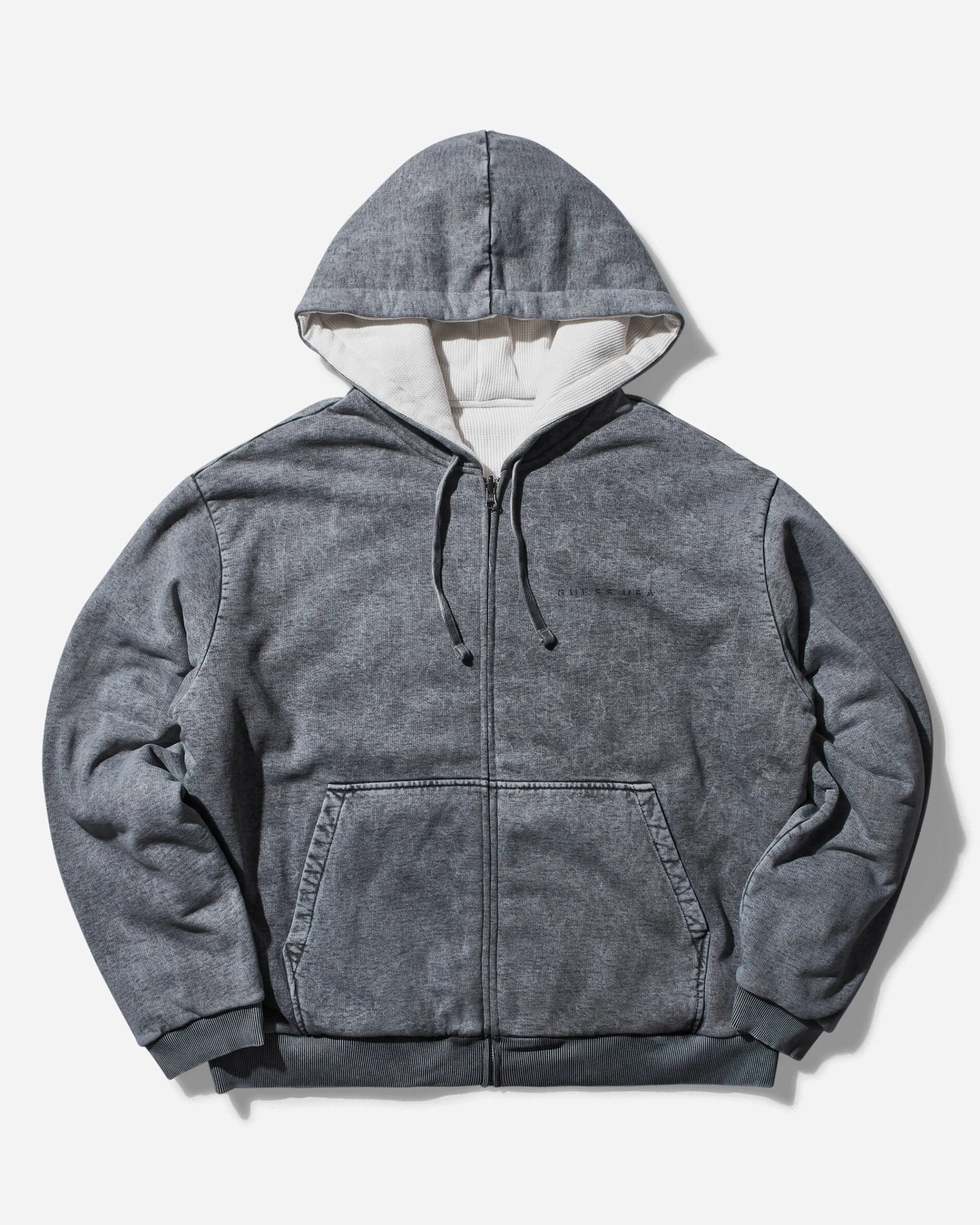 Guess USA Sweatshirts^Men's Reversible Zip Up Hoodie Misty