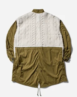 Junya Watanabe MAN Coats And Jackets^Men's Richmond Knitwear Parka Jacket Khaki / Natural