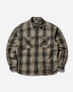 Neighborhood Shirts^Men's Savage Block Hombre Check Shirt Greige
